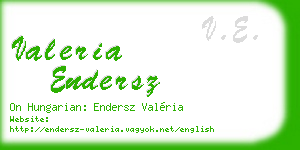 valeria endersz business card